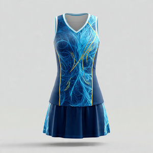Custom Netball Uniforms Teamwear Sublimation <b>Heat</b> Transfer Women Netball Dresses 100% Polyester Netball Uniform - Product Image 6