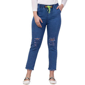 Pantalons en jean confortables sur mesure, à séchage rapide, respirants, décontractés d'hiver, tissu en jean écologique, grande taille, vêtements de rue fantaisie, OEM - Product Image 6