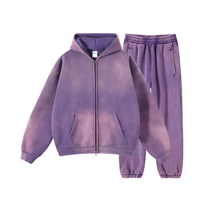 Survêtements d'entraînement de jogging personnalisés pour hommes survêtement vierge unisexe de haute qualité ensemble décontracté surdimensionné vente en gros - Product Image 4
