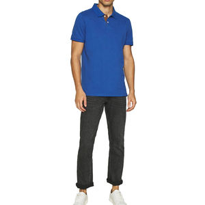 เสื้อยืดสำหรับผู้ชายเสื้อยืดกอล์ฟผ้ากันยับสำหรับผู้ชายสีทึบแห้งเร็วแบบเรียบ - Product Image 5