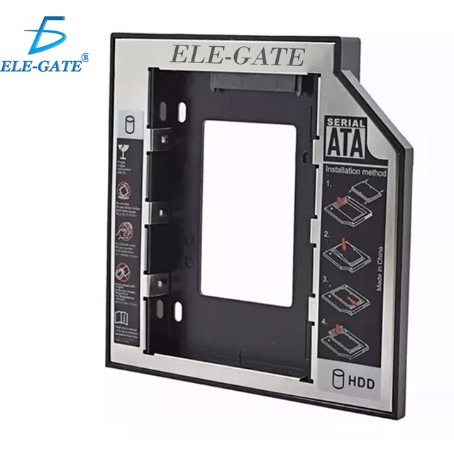 ELE-GATE 2.5 Inch Laptop SATA Hard Drive Caddy Adapter 9.5mm Plastic Case Type C External Interface Supports 4TB HDD