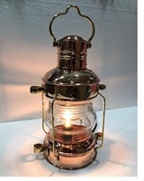 Lanterne d'ancre de bateau en cuivre haute vente qualité Antique Look métal ancre lanterne de bateau pour la maison hôtel décor utilisation quantité minimale de commande en gros