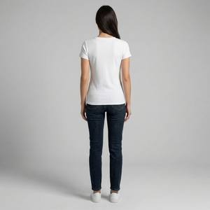 เสื้อยืดแขนสั้นคอโอ ผ้าริบ ระบายอากาศได้ดี ใส่สบาย ผลิตจากผ้าฝ้าย 90% - Product Image 2