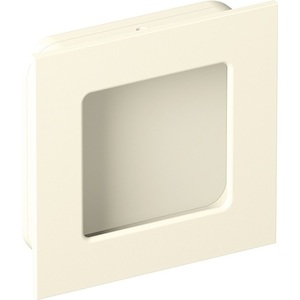 544.60B Polyamide 99 Pure White Matt Square <b>Sliding</b> Door Handle for Wooden Doors 17mm Thickness 60mm Length Drawer Organizers - Product Image 1