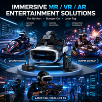 Aire de jeux interactive de voitures tamponneuses MR avec effets visuels de réalité augmentée pour usage intérieur, certifiée ISO9001, couleur personnalisée