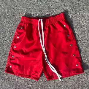 กางเกงขาสั้นฮิปฮอปย้อนยุคสำหรับผู้ชายฤดูร้อนสไตล์ย้อนยุคอเมริกันระบายอากาศได้ดีพิมพ์ลายตัวอักษร5จุด - Product Image 4