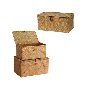 Handwoven <b>Rattan</b> <b>Storage</b> Baskets Decorative Organizer Solution From Vietnam OEM ODM Service Good Price - Product Image 5