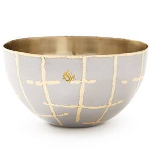 Cuenco de metal decorativo para cocina en forma redonda para decoración de cocina y mesa de comedor en diseño moderno estilo japonés hecho a mano - Product Image 1