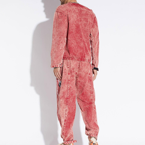 Ensemble de survêtement pour homme, printemps, uni, manches longues, pull-over, 100% coton, respirant, séchage rapide, grande taille, polaire, style streetwear - Product Image 3