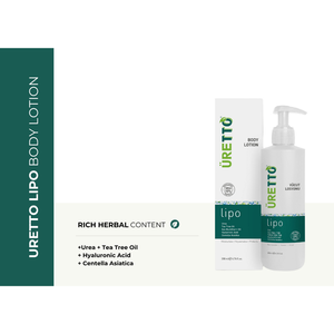 Loción Corporal Orgánica Uretto Lipo 200ml, Hidratante y Nutritiva con Urea, Ácido Hialurónico, Centella Asiática y Árbol de Té para Piel Seca y Áspera - Product Image 2