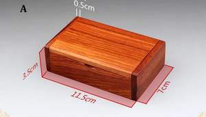 Étui à cigarettes en bois fait à la main, en bois naturel massif, porte-tabac avec finition lisse - Product Image 4