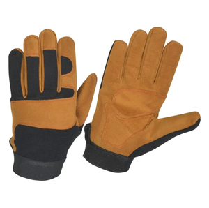 Gants de mécanicien en cuir de qualité supérieure résistants à la chaleur à bas prix antistatiques antivibrations sans silicone sans poudre personnalisables - Product Image 4