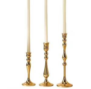 เชิงเทียนโลหะสำหรับตกแต่งทันสมัยที่วางกลางโต๊ะทำด้วยมือที่ทันสมัยสำหรับการแสดงงานปาร์ตี้เฉลิมฉลองที่บ้าน - Product Image 5