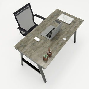 SFAC001 Simple <b>Computer</b> <b>Desk</b> High Quality Rubberwood with Iron A-Frame Legs - Product Image 3