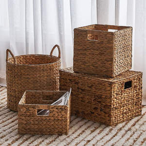 Tienphong Artisanat Jacinthe d'Eau Grands Paniers pour Organiser l'OEM | Boîtes de Storgae en Forme de Rectangle pour le Département de l'Hôtel à Domicile - Product Image 1