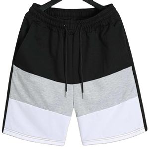 OEM ผู้ชายบล็อกสีจดหมาย patched รายละเอียด Drawstring กางเกงขาสั้นเอวกางเกงขาสั้นวิ่งแบบกําหนดเองสําหรับผู้ชาย - Product Image 1