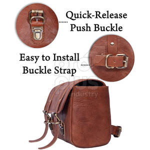 Sacs de selle en cuir de haute qualité faits à la main avec des sangles solides, écologiques, service OEM/ODM en cuir personnalisé - Product Image 3