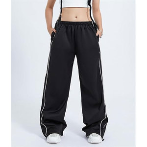 Hot Trensing Casual <b>Drawstring</b> Pants Geometric Pattern All-Season Polyester Sports <b>Trousers</b> with Slight Stretch - Product Image 6