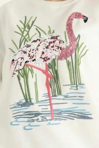 Elegante sudadera de mujer con jersey de hombro caído para otoño logotipo personalizado y diferentes estilos - Product Image 3