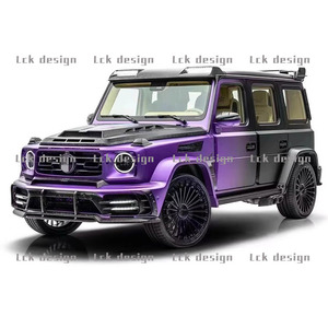 Nouveau Kit de carrosserie Style MSY pour <span class=keywords><strong>Mercedes</strong></span> Benz classe G W464 ensemble complet Modification de voiture capot pare-chocs ailes lifting facilité - Product Image 5