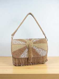 กระเป๋าคลัทช์สำหรับตอนเย็นงานแฮนด์เมดทำจากหินประกายระยิบระยับสำหรับนักออกแบบของผู้หญิงอินเดีย - Product Image 4