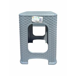 SARAL RATTAN grande sgabello S-2004 grigio