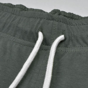 Wholesale OEM Service Men's Winter Casual Sweatpants-Eco-Friendly 100% Cotton Canvas Fleece Thickness <b>Elastic</b> Waist <b>Lace</b>-Up - Product Image 3