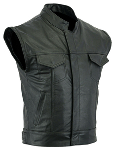 Chaleco de Cuero Ligero para Hombre, Suministro Directo de Fábrica, Ropa de Invierno Transpirable, Estilo Urbano, Chaleco de Cuero de Alta Calidad - Product Image 6