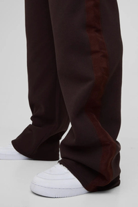 New arrived 2025 100% cotton Relaxed Fit Oversized Wide Leg Men's pants Solid colour Heavyweight custom washed man sweatpants - Product Image 3