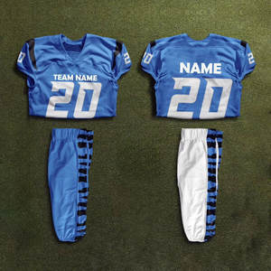 Uniforme de fútbol americano de Color personalizado de alta calidad, ropa de equipo de poliéster 100%, uniforme de fútbol americano a la venta - Product Image 6