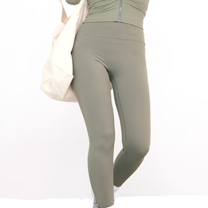 Conjunto Deportivo de Talla Grande para Mujer, Suave, Impermeable, Transpirable, de Cintura Alta, Traje de Yoga de 3 Piezas, Ropa de Entrenamiento, Servicio OEM - Product Image 4