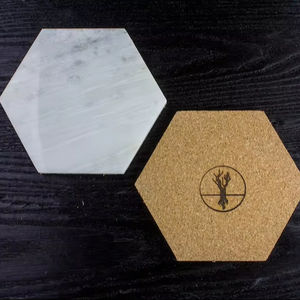 Luxury Handmade Classic Eco-Friendly Wood Resin Coasters Glitter Swirl Custom <b>Epoxy</b> Stone Drink Mats for Elegant <b>Table</b> Decor - Product Image 1