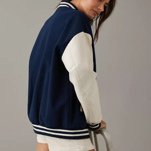 2025 veste d'hiver réversible coupe-vent respirante pour femmes personnalisées avec boutons à manches longues bleu - Product Image 6