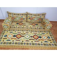 ANATOLIA OTTOMAN Sièges de sol orientaux, Canapé ethnique, Ottoman, Ensemble Majlis Jalsa arabe, Toshak afghan, Brodé marocain pour coin