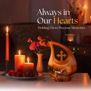 โกศโลหะยูนิคอร์นสำหรับขี้เถ้าขี้เถ้าของผู้หญิงโกศขนาดเล็กสำหรับผู้ใหญ่ชายร่างเล็กสำหรับมนุษย์ขี้เถ้า - Product Image 5