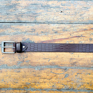 2026 dernière ceinture formelle en cuir de buffle d'eau solide unisexe avec boucle en alliage de Zinc 40MM largeur qualité supérieure personnalisable - Product Image 6