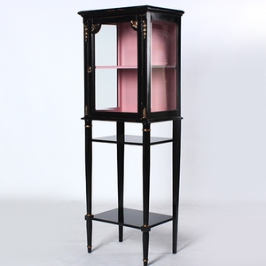 Meuble d'armoire vintage en bois d'acajou n ° 1340 au design classique avec pieds solides en verre épais pour le rangement de la chambre à coucher et du salon - Product Image 2