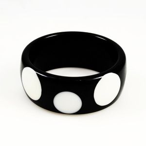 Handcrafted <b>Vintage</b> Style Resin <b>Cufflink</b> Bangle Set for Women Highly Polished with Diamond Pearl Stones Customized From India - Product Image 2