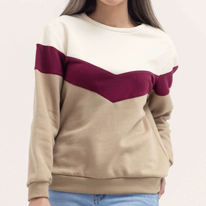 Sweat-shirt à col rond personnalisé imprimé, respirant, hiver, 100% coton, haute qualité, pour femmes adultes, décontracté, extérieur - Product Image 1