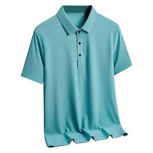 Polo informal de negocios para hombre, camisetas de manga corta en blanco lisas negras, camiseta de Golf deportiva con logotipo bordado con impresión personalizada - Product Image 6