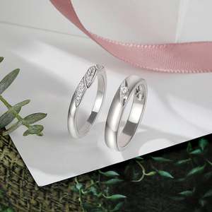 แหวนคู่ปรับขนาดได้ ดีไซน์ปีก ทำจากเงินแท้ รุ่น Jeulia Classic สำหรับงานหมั้น - Product Image 6