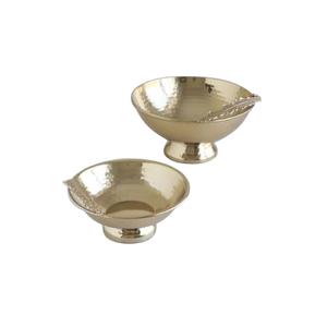 Cuenco de fruta de almacenamiento de alimentos de forma personalizada pulido dorado de alta calidad, cuenco de Metal decorativo hecho a mano para servir postres - Product Image 2