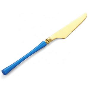 Juego de cubiertos antioxidantes de acero inoxidable chapado en oro puro de primera calidad, juegos de cubiertos de lujo modernos superventas para regalo y uso en servicio - Product Image 2