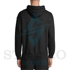 Sweat-shirts à capuche pour hommes en coton épais 360 grammes, impression en relief de qualité, coupe classique, pull-over de luxe en molleton français 3D - Product Image 5