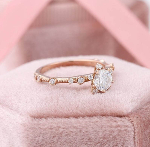 แหวนรูปดาวที่ไม่เหมือนใครสำหรับผู้ชายเครื่องประดับเพชรโมอิสชุบทอง18K ดูเย็น - Product Image 3