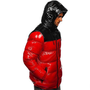 Nuevo brillante Puffer impermeable Stand Collar Abrigo con capucha ropa espesar chaqueta de invierno para hombre Casual Parka prendas de vestir chaqueta - Product Image 1