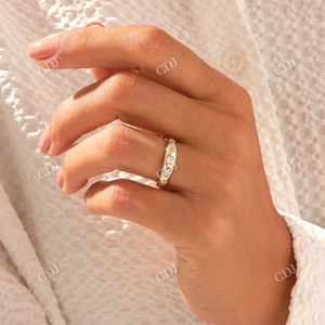 แหวนเพชรทองบางประกายมินิตราเพชรแหวนพิ้งกี้สำหรับผู้หญิง,แหวนแต่งงานตราเพชรระยะทางฟลัช - Product Image 3