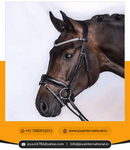 Accessoires d'équitation personnalisés en gros Bride de cheval de compétition de luxe en cuir léger - Product Image 2