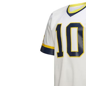 มหาวิทยาลัยสำหรับมิชิแกนฟุตบอลและรักบี้ unisex เสื้อแขนสั้นที่กำหนดเองพร้อมเครื่องแบบทีมและชุดแฟน - Product Image 4