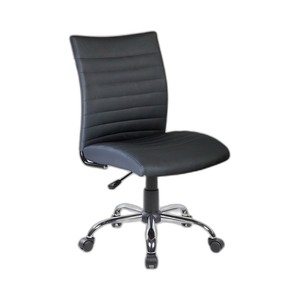 San Francisco Modern Lift <b>Chair</b> <b>Black</b> Eco- Leather Task <b>Chair</b> with Adjustable Height Wood Plywood PU Leather Fabric Home Use - Product Image 1